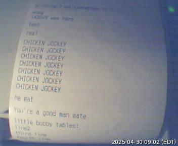 latest webcam view of The Printer