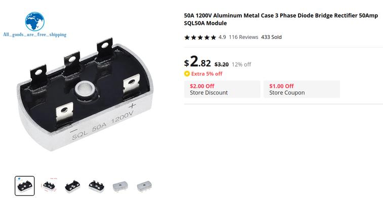 aliexpress 3 phase rectifier